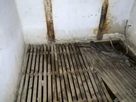 Ligne Maginot - G4 - (Chambre de coupure) - Le plancher en bois