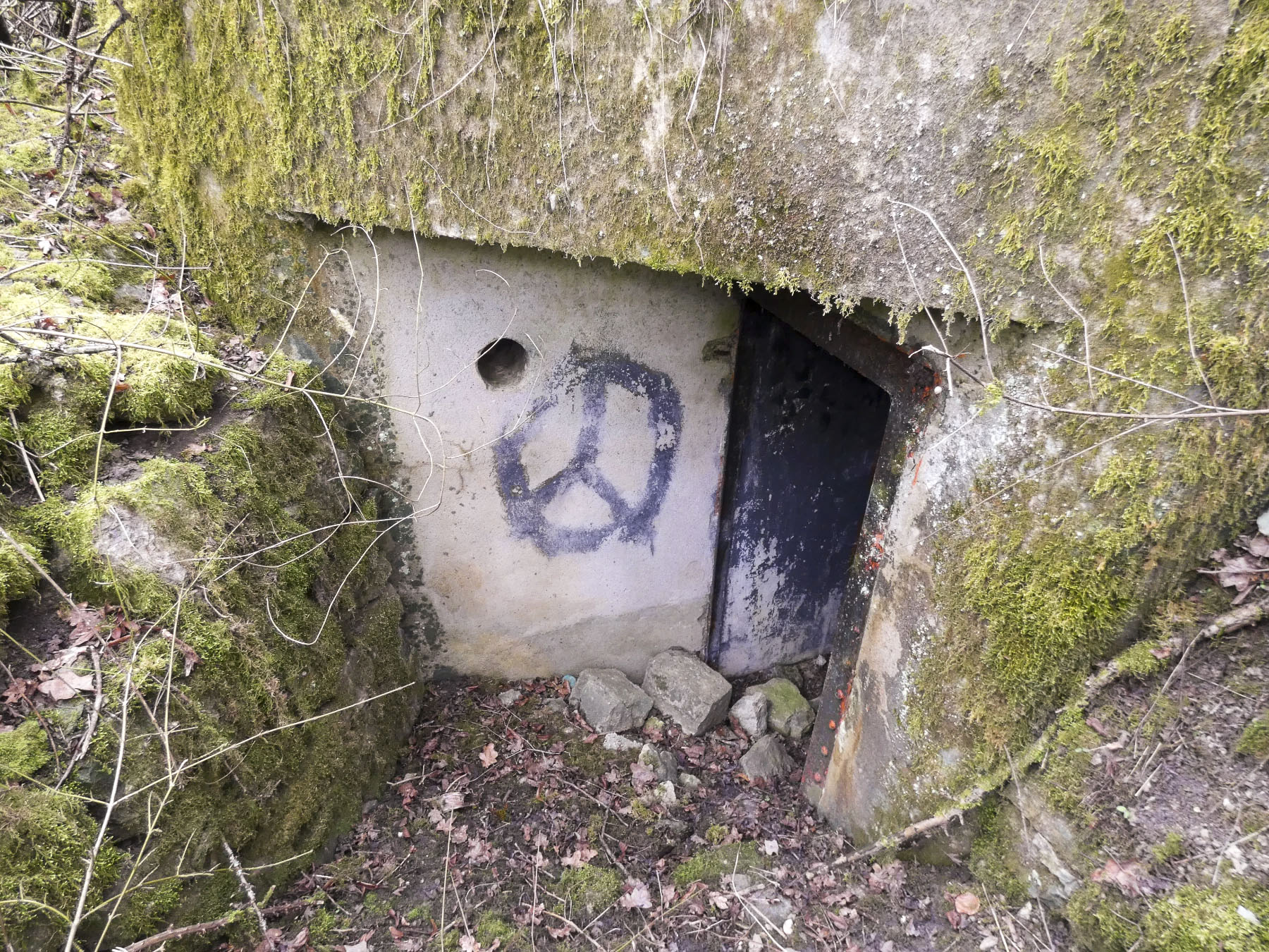 Ligne Maginot - HERBITZHEIM NORD 2 - (Blockhaus pour arme infanterie) - L'entrée du blockhaus.