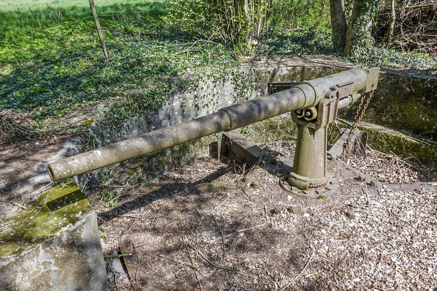 Ligne Maginot - BC3 - BRECKLANGE - (Cuve pour canon) - Le canon de 65 mle 1902