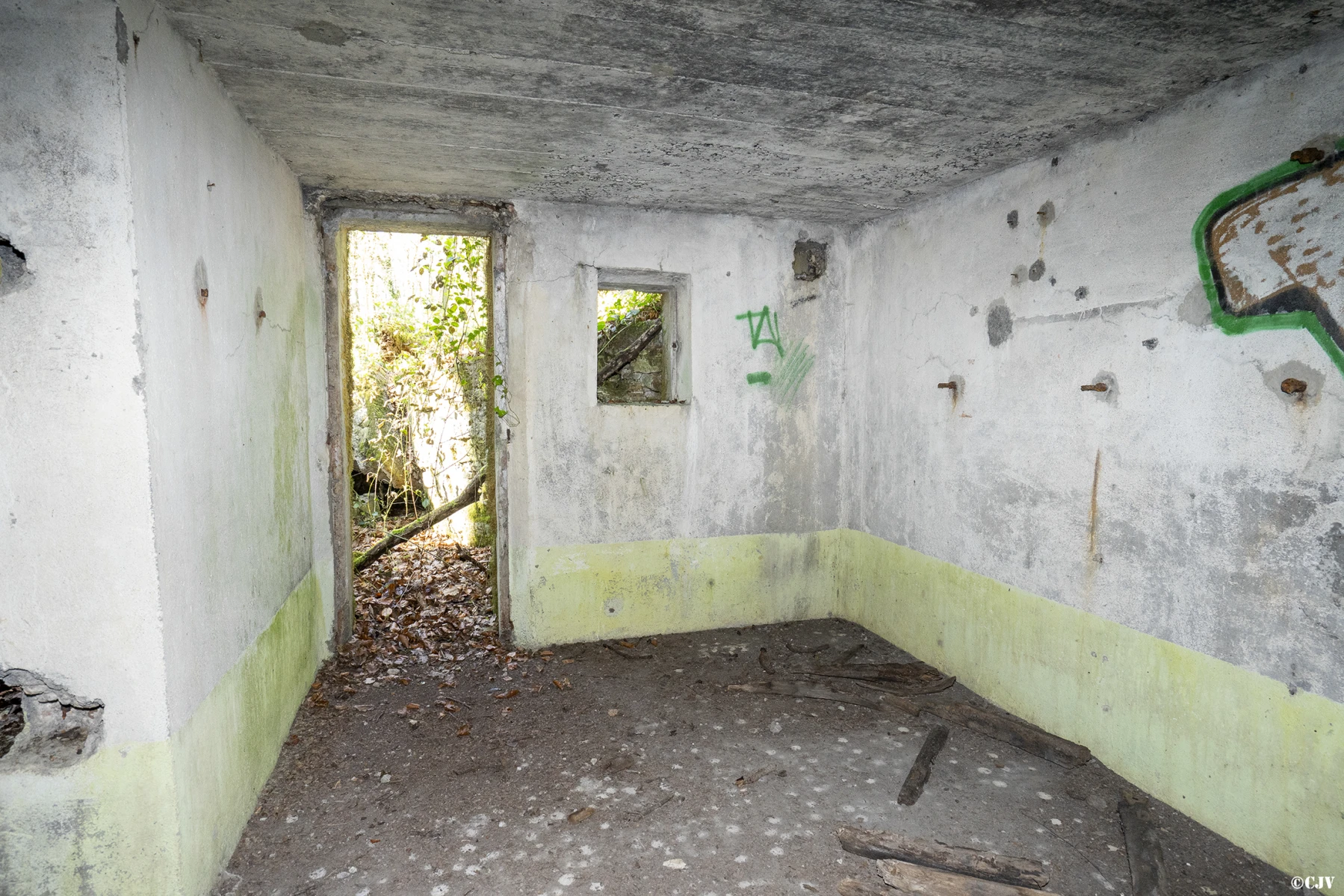 Ligne Maginot - GROS BOIS (160° RIF) - (PC de Sous-Secteur) - Le bâtiment du central téléphonique