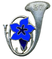 Ligne Maginot - Insigne 87° Bataillon de Chasseurs Alpins - 