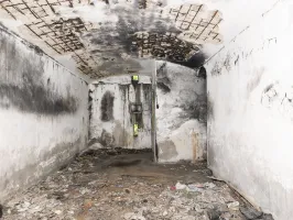 Ligne Maginot - ANNEXE DE FORT UHRICH (II/155° RAP) - (Position d'artillerie préparée) - Une des trois pièces pour le stockage des munitions