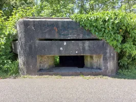 Ligne Maginot - ECLUSE 83 1 - (Blockhaus pour canon) - Créneau frontal