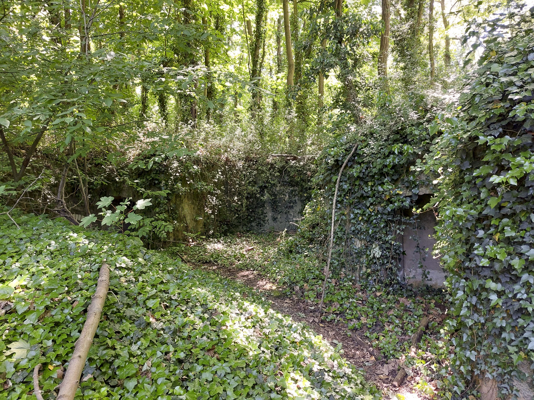 Ligne Maginot - ANNEXE DE FORT UHRICH (II/155° RAP) - (Position d'artillerie préparée) - Emplacement de la seconde pièce