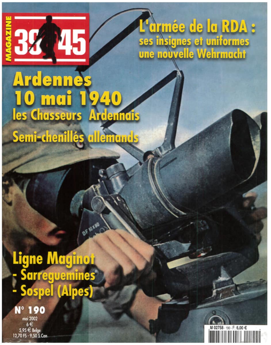 39-45 magazine n°190 - Ligne Maginot Sospel et Sarreguemines - Inconnu