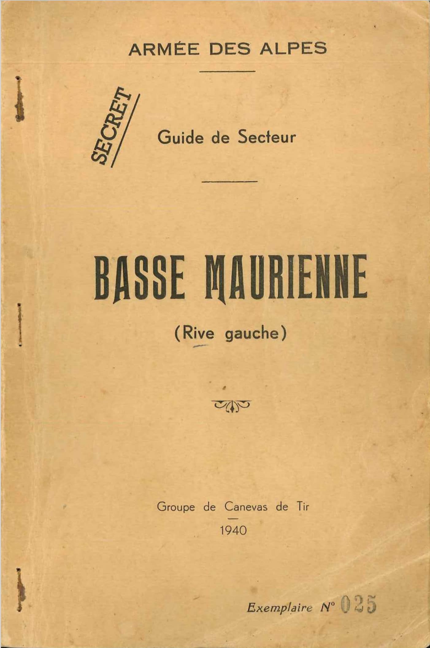 Livre - Guide de secteur - BASSE MAURIENNE (Groupe de Canevas de Tir) - Groupe de Canevas de Tir