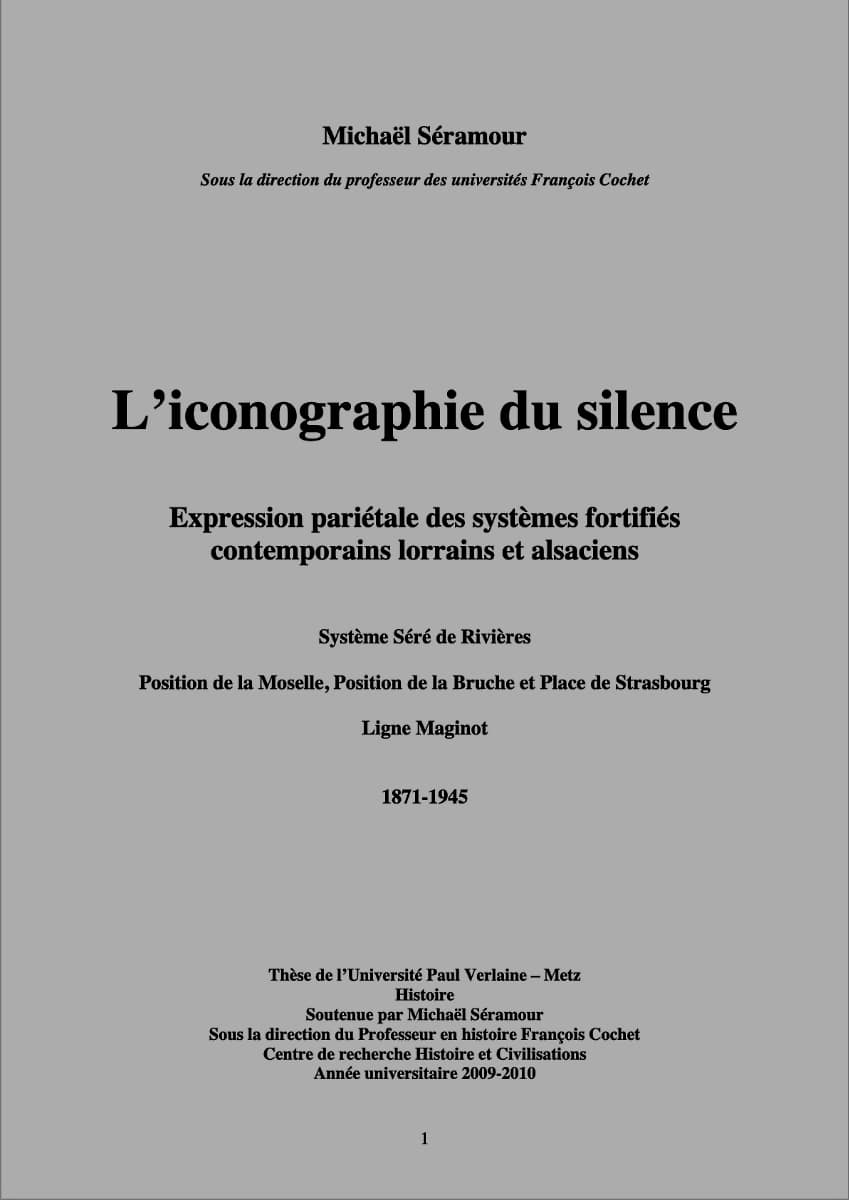 Livre - L'iconographie du silence (SERAMOUR Michaël) - SERAMOUR Michaël