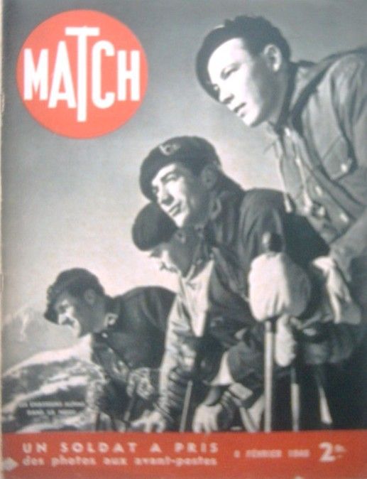 Match n° 84 du 08/02/1940 : Chasseurs alpins, 7°BCA, Ligne Maginot et divers. - Collectif - Match - 1940 