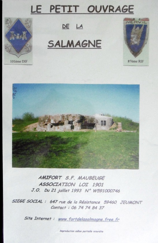 Ligne Maginot - Le petit ouvrage de la SALMAGNE (AMIFORT - SF de MAUBEUGE) - AMIFORT - SF de MAUBEUGE